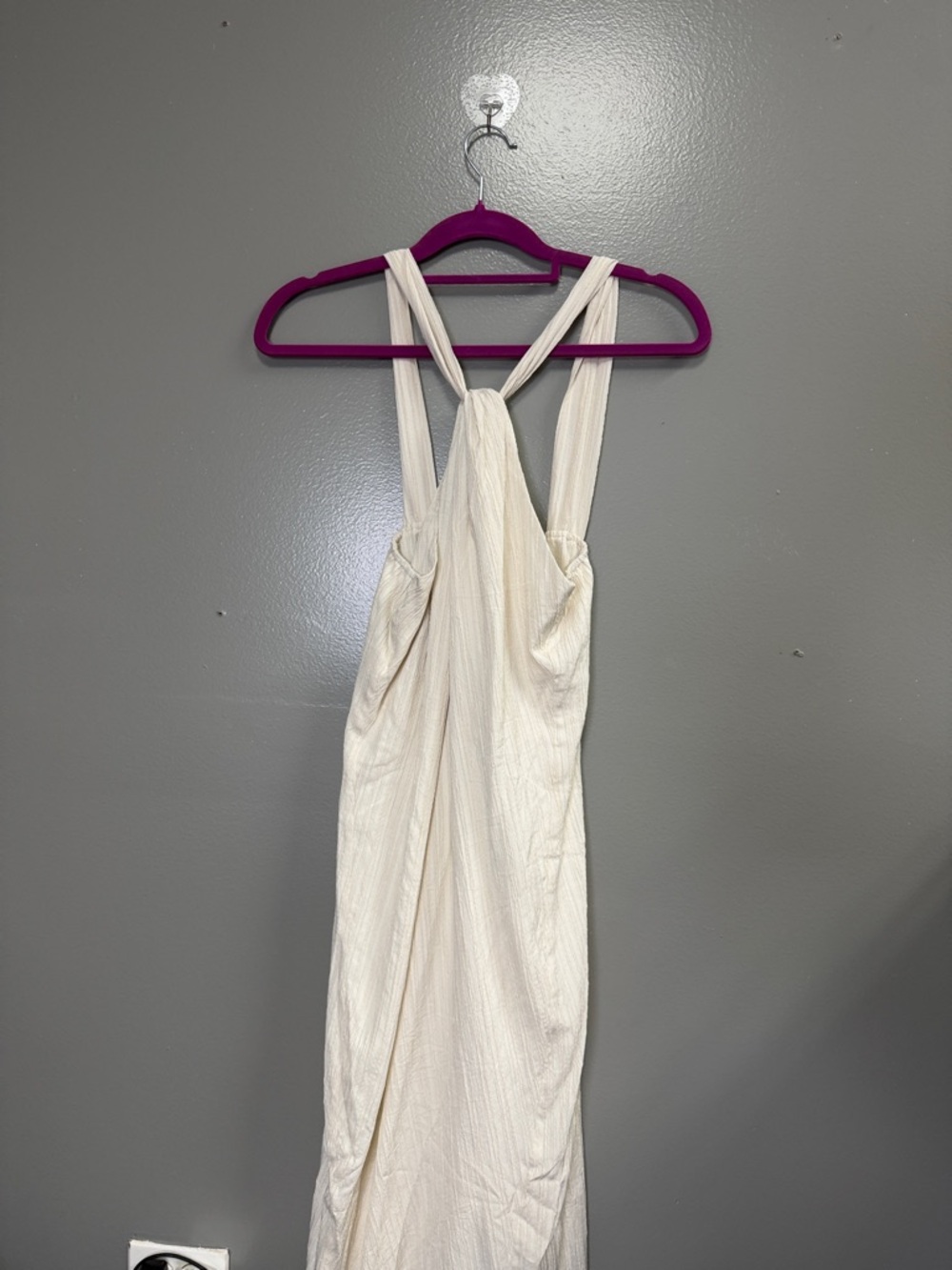 Commense Creamy Halter Long Dress M - Picture 3 of 3
